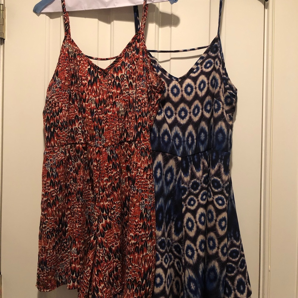 Patterned rompers